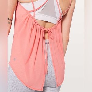 Lululemon such a cinch tank top in coral
